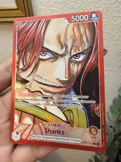 Shanks OP09-001 Leader Alt Art Emperors in the New World One Piece - Image 2