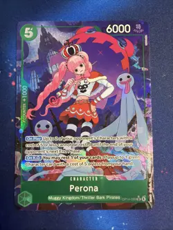 Perona OP14-033 Alternate Art - The Azure Sea’s Seven One Piece TCG English - Image 1