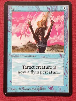Magic The Gathering LIMITED EDITION ALPHA FLIGHT blue card MTG - Image 1