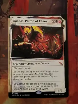 MTG Card : Rakdos, Patron of Chaos (Murders at Karlov Manor) SHOWCASE - Image 1