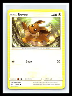 💥 Eevee 49/68 Common | Hidden Fates | Pokemon Card 2019 Non Holo - Image 1