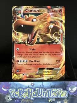 Pokemon Card Charizard EX 11/106 XY Flashfire Ultra Rare STANDARD SIZE NM - Image 1