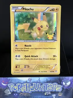 Pokemon Card Pikachu 26/ 83 XY Generations 20th Anniversary Stamped Promo L/P - Image 1