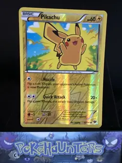 Pokemon Card Pikachu 42/146 XY Base Set Reverse Holo Rare NM - Image 1