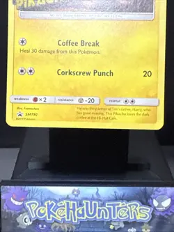 Pokemon Card Detective Pikachu SM190 Black Star Promo STAMPED Near Mint - Image 3