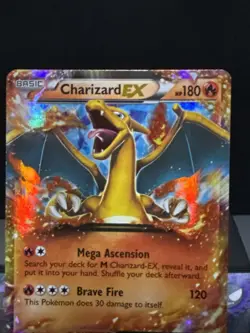 Pokemon Card Charizard EX XY17 XY Black Star Promo STANDARD SIZE LP - Image 2