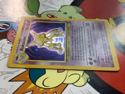 Pokemon Alakazam TCG Card 1/130 Base Set 2 Holo Unlimited Rare LP/MP - Image 2
