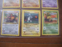1999 POKEMON BASE SET 9 cards NM incl. Machoke, Kingler, Mankey, Primeape,Tauros - Image 4