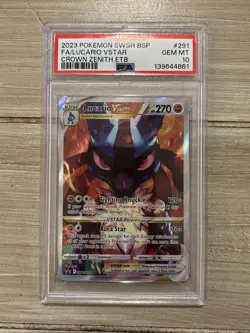Pokemon Card TCG Lucario VSTAR SWSH291 Sword & Shield Promo Holo PSA 10 Gem Mint - Image 1