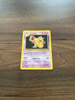 Kadabra 1999 Base Set Unlimited WOTC Vintage Pokemon Card 32/102 (LP-NM) - Image 2