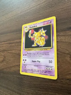 Kadabra 1999 Base Set Unlimited WOTC Vintage Pokemon Card 32/102 (LP-NM) - Image 4