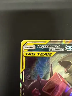 Pokemon Mega Sableye Tyranitar Tag Team GX 126/236 Holo Card Unified Minds - Image 3