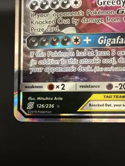 Pokemon Mega Sableye Tyranitar Tag Team GX 126/236 Holo Card Unified Minds - Image 5