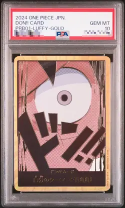 PSA 10 DON !! Card Luffy Gold Frame ONE PIECE Card The Best PRB-01 Japanese - Image 1