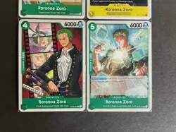 Roronoa Zoro One Piece TCG 4-card lot OP07 034+113 Uncommon + more - ships PWE - Image 4