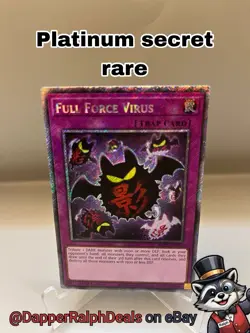 Full Force Virus (Platinum Secret Rare) RA03-EN267 Quarter Century Yugioh Card - Image 1