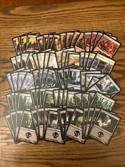 Ravnica Basic Land Lot x80 Magic the Gathering Ravnica Basic Land 4x Each Art LP - Image 1