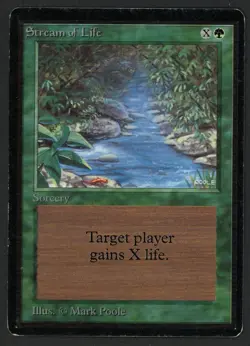 ***Beta Stream of Life*** MTG Beta Magic Kid Icarus - Image 1