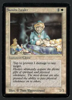 ***Beta Samite Healer*** MTG Beta Magic Kid Icarus - Image 1