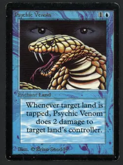 ***Beta Psychic Venom*** MTG Beta Magic Kid Icarus - Image 1