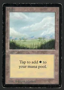 ***Beta Plains Trees (Indent)*** MTG Beta Magic Kid Icarus - Image 1