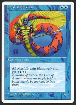 ***Lord of Atlantis*** MTG Alternate 4th Edition Magic Kid Icarus - Image 1