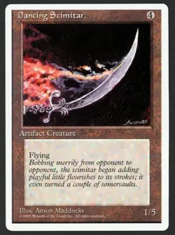 ***Dancing Scimitar*** MTG Alternate 4th Edition Magic Kid Icarus - Image 1