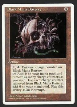 ***Black Mana Battery*** MTG Alternate 4th Edition Magic Kid Icarus - Image 1