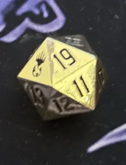 Magic: The Gathering - Metal Spindown - D20 - Gold-2025 Atlanta MagicCon - Image 1