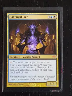 Havengul Lich #139 MTG [Dark Ascension] Mythic Blue Black Creature Regular NM - Image 1