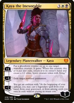 X 1 Kaya the Inexorable NM-M Kaldheim 218 MTG Magic The Gathering - Image 1