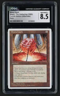 ***CGC 8.5 Mana Vault*** MTG Alternate 4th Edition Magic Kid Icarus - Image 1