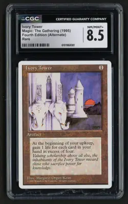 ***CGC 8.5 Ivory Tower*** MTG Alternate 4th Edition Magic Kid Icarus - Image 1