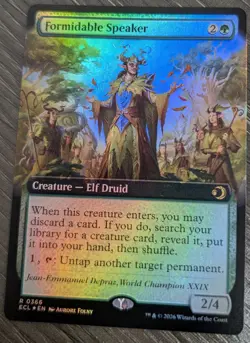 Formidable Speaker (Extended Art) [Lorwyn Eclipsed] 366 FOIL NM - Image 1