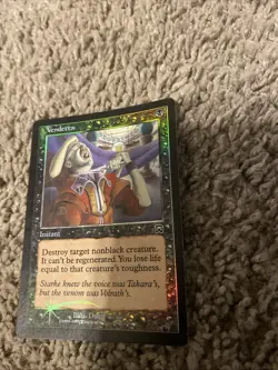 Vendetta Foil 1999 Mercadian Masques MTG Light Play Condition - Image 1