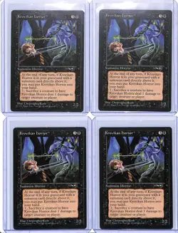 (4) Lot 1996 Magic The Gathering Alliances Krovikan Horror - Image 1