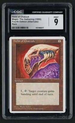 ***CGC 9 Helm of Chatzuk*** MTG Alternate 4th Edition Magic Kid Icarus - Image 1