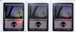 (3) Lot 2004 Magic The Gathering Champions of Kamigawa Swamp Foil #296 - Image 1