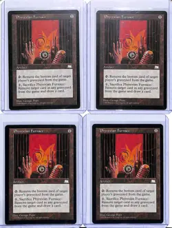(4) Lot 1997 Magic The Gathering Weatherlight Phyrexian Furnace - Image 1