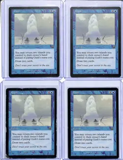 (4) Lot 1999 Magic The Gathering Mercadian Masques Gush #82 - Image 1