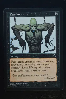 Magic The Gathering MTG REANIMATE Tempest LP Lightly Played - Image 1