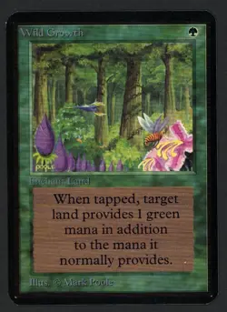 ***Alpha Wild Growth*** MTG Alpha Magic Kid Icarus - Image 1