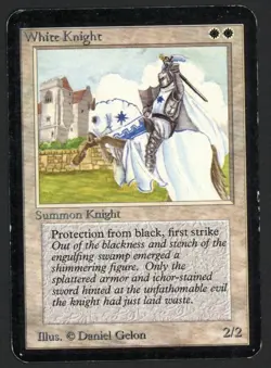***Alpha White Knight*** MTG Alpha Magic Kid Icarus - Image 1