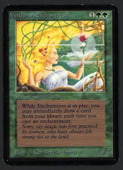 ***Alpha Verduran Enchantress (Light Bends)*** MTG Alpha Magic Kid Icarus - Image 1
