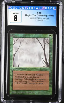 Magic: The Gathering MTG Fog [Alpha Edition] Graded CGC 8 NM/Mint - Image 1