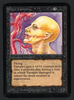 ***Alpha Sengir Vampire*** MTG Alpha Magic Kid Icarus - Image 1