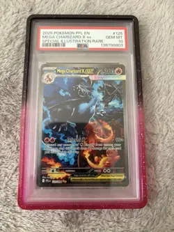 PSA 10 2025 POKEMON PFL ENGLISH #125 MEGA CHARIZARD X EX SP ILLUSTRATION RARE - Image 1