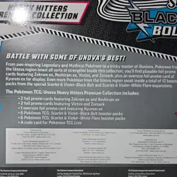 Pokemon Unova Black Bolt & White Flare Scarlet & Violet Heavy Hitters NEW Costco - Image 4
