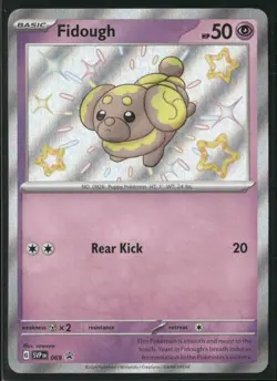 Fidough SVP 069 Shiny - Pokemon TCG Black Star Promo 2024 NM - Image 1