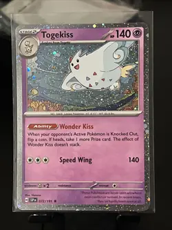 Pokemon TCG Togekiss 072/191 Surging Sparks Cosmo Holo Rare - Image 1